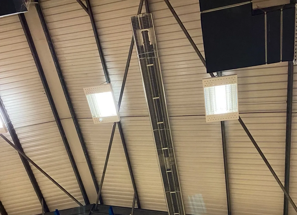 Sports Hall Radiant Tube Heating Installation - Wells, Somerset